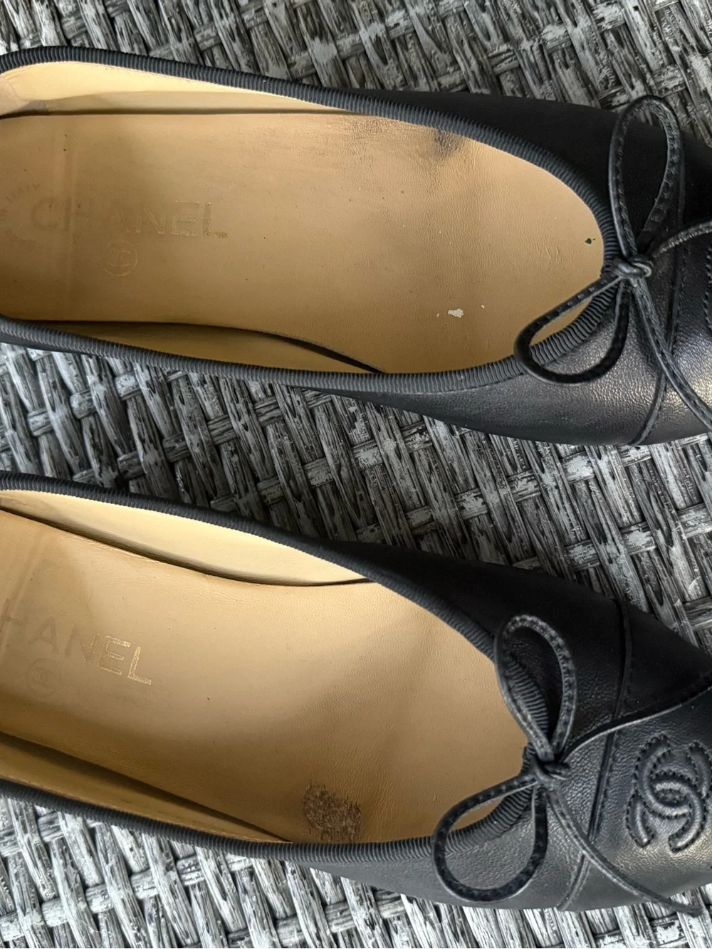 CHANEL lambskin ballerina